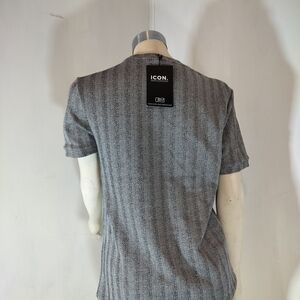 ICON Gray Patterned Men's Shirt